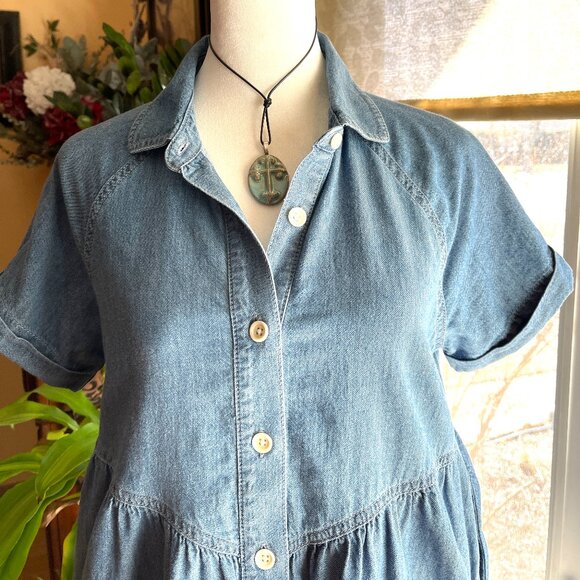 Pact Blue Mini Dress - Picture 3 of 9